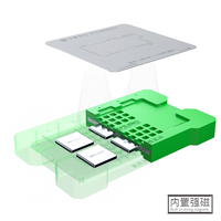 M21 carte universelle cadre moyen BGA pochoir de reballage Base de plate-forme magnétique pour téléphone portable carte mère CPU IC outil de plantation