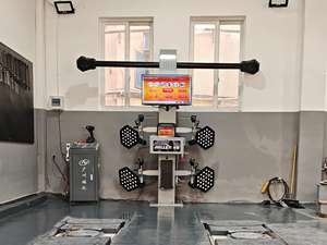 เครื่องตั้งศูนย์ถ่วงล้อดิจิตอล 3 มิติ ความแม่นยำสูง สำหรับอู่ซ่อมรถยนต์ พร้อมอุปกรณ์ยกและบริการยาง - Product Image 4