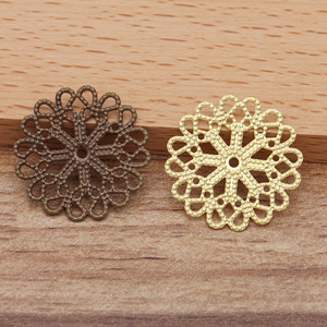 Qiyifeng <span class=keywords><strong>a</strong></span> des accessoires de bijoux de bricolage lavés à l'acide avec des composants de placage de cuivre de 5 couleurs de 23mm (06296) - Product Image 5