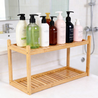 Rak Penyimpanan Bambu Modern, Organizer Rumah Multifungsi, Rak Sepatu Dapur Kamar Mandi Ramah Lingkungan, Tempat Pajangan Bunga