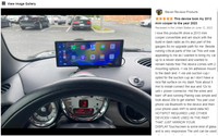 Caméra embarquée portable SUNWAYI GPS 10,26 pouces, caméra avant et arrière, CarPlay sans fil, Android Auto, boîte noire pour voiture