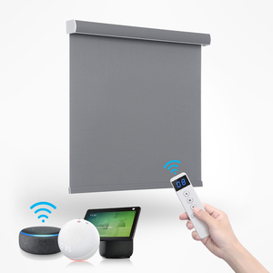 Custom Double Layer Day and Night Electric Motor Remote Control Blackout <strong>Roller</strong> Blinds for <strong>Window</strong> - Product Image 1
