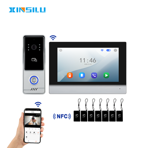 Nuevo <span class=keywords><strong>Videoportero</strong></span> con Monitor Táctil IPS de 7 Pulgadas, Cámara Impermeable IP65, <span class=keywords><strong>Kit</strong></span> de Timbre para el Hogar, App Tuya / Desbloqueo NFC - Product Image 1