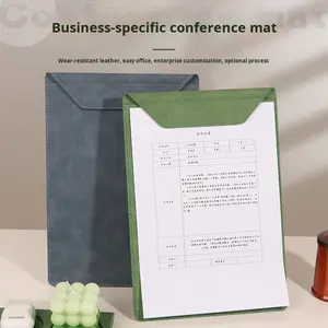 Clip magnétique A4 en PU - Clip pour réunion de gestionnaires et menu d'hôtel - Planche à écrire - Sous-verre - Clip pour mémo avec logo - Cadeau - Product Image 4