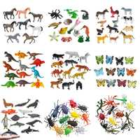 Accepteer Aangepaste Blisterkaart Pvc Pot Tube Pack Juguetes Plastic Menselijke Ruimte Fruitbloem Thema Cadeau Mini Dinosaurus Dier Speelgoed