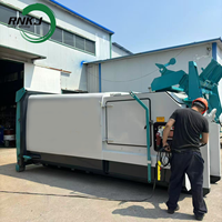 Compacteur de déchets mobile RNKJ 12m avec pompe à moteur à engrenages, haute efficacité, collecteur de déchets électrique (certifié ISO)