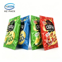 Sacs à fermeture centrale anti-humidité personnalisables de qualité alimentaire pour popcorn, chips, aliments pour bébés, aliments pour animaux de compagnie, gelée