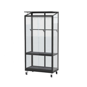 <span class=keywords><strong>Mini</strong></span> <span class=keywords><strong>Invernadero</strong></span> con Marco de Aleación de Aluminio, para Balcón o Jardín, Fácil de Montar, Ecológico, Moderno, con Vidrio Templado y Ruedas - Product Image 2