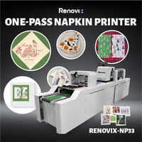 Imprimante numérique à jet d'encre Renovix nouvelle génération pour serviettes non tissées, alimentation automatique, haute vitesse, personnalisation de serviettes en papier