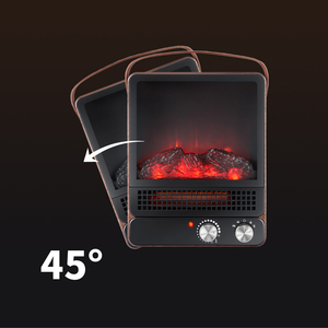 Cheminée électrique ETLus à flamme réaliste 750W 1500W avec éléments chauffants filaires et écran en verre pour chauffage domestique - Product Image 5