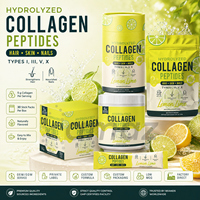 Poudre de Collagène Premium, Supplément de Peptides de Collagène Hydrolysé avec Protéines de Collagène Marin pour le Soutien de la Beauté et du Bien-être