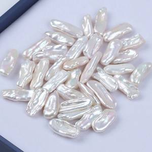 Materiales Hechos a Mano, Perlas de Agua Dulce Naturales Blancas y Rosas, Perlas Sueltas Barrocas en Forma de Pipa para Proyectos Creativos - Product Image 2