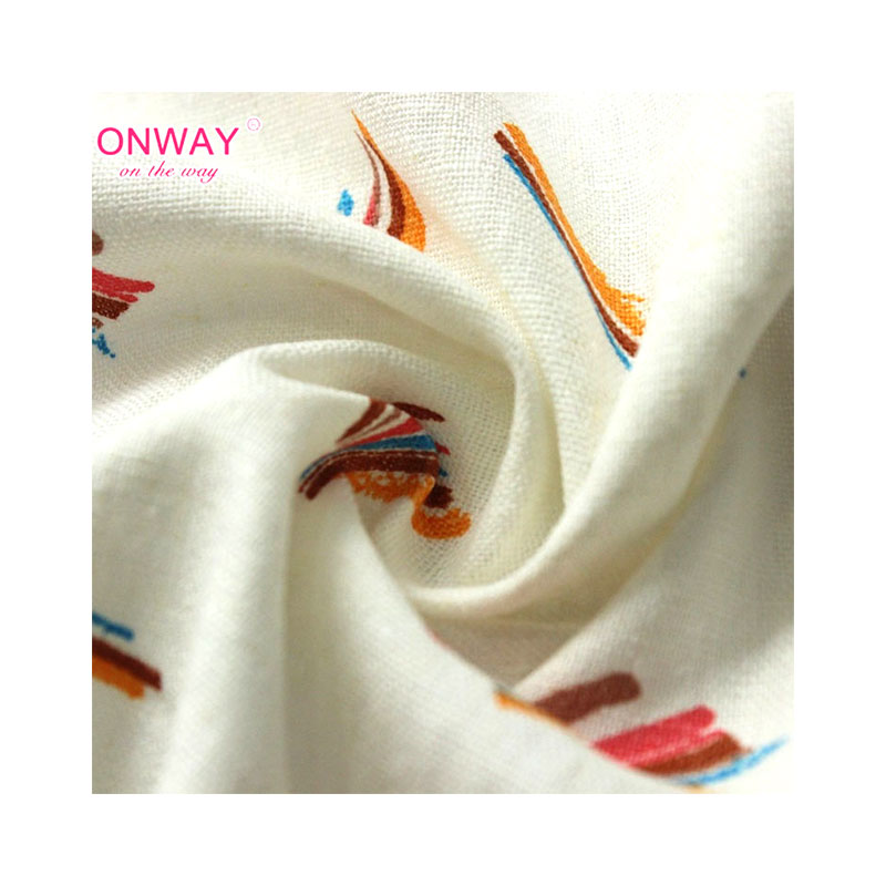 2023 распродажа от производителя, мягкая вискозная ткань из льна и вискозы с принтом на ощупь