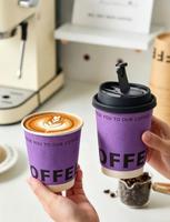 Gobelet à café et thé à double paroi, personnalisé avec logo, écologique, compostable, jetable, de qualité alimentaire, pour boissons chaudes, isolation renforcée