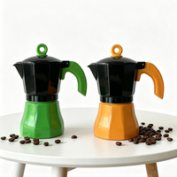 Kingze OEM/ODM 150/300ML Cafetière Moka Personnalisable pour Plaque de Cuisson, Machine à Expresso Portable Italienne pour le Camping en Plein Air