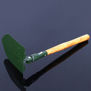 Multi Function Folding Shovel Green Wooden Handle Outdoor Camping Tool 11 Specification Industrial Grade - Product Image 2