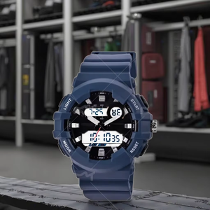 Thời gian kép thể thao ngoài trời đồng hồ chống thấm nước với la bàn Nhiệt kế IPS hiển thị nhựa trường hợp unisex analog cho các hoạt động thể thao - Product Image 4