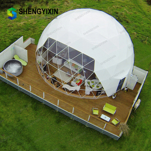 Jiangsu manufacture aluminum structure <span class=keywords><strong>a</strong></span> frame house outdoor igloo geodesic dome tent hotel for resort - Product Image 6