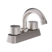 Robinet de salle de bain à double poignée à buse circulaire rotative noir mat avec tuyau de vidange escamotable et tuyau d'alimentation en eau