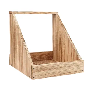 Cajas nido de madera de un solo compartimento para pollo, accesorios de Gallinero