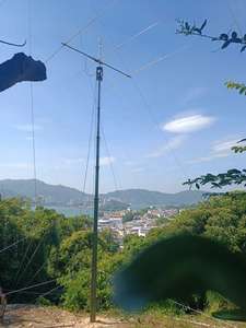 Mât télescopique de treuil mécanique manuel de Communication de 6m 8m 12m pour le mini <span class=keywords><strong>radar</strong></span> d'antenne et le panneau solaire - Product Image 2