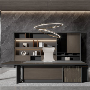 IUTRA lujo moderno en forma de L ejecutivo muebles de oficina gerente Mesa Ceo Escritorio de oficina jefe eléctrico - Product Image 2