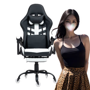 Лучший игровой стул для женщин: массажное кресло для дома с подставкой для ног – идеальный подарок на Рождество - Product Image 1