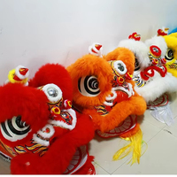 Costume traditionnel chinois de danse du lion en peluche pour adultes - Vêtements d'arts martiaux et de spectacle fabriqués en Chine