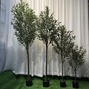 Bonsái <span class=keywords><strong>de</strong></span> <span class=keywords><strong>Olivo</strong></span> Artificial Desmontable, Planta Verde Artificial en Maceta para Decoración del Hogar y Sala <span class=keywords><strong>de</strong></span> Estar - Product Image 2