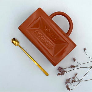 <strong>London</strong> Brick Ceramic <strong>Mug</strong> 650ml Classic Embossed Design for Gift Dishwasher Safe Eco-Friendly Colored Wholesale in Stock Low MOQ - Product Image 4