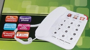 Téléphone fixe avec gros bouton Téléphone de bureau <span class=keywords><strong>pour</strong></span> personnes âgées - Product Image 6