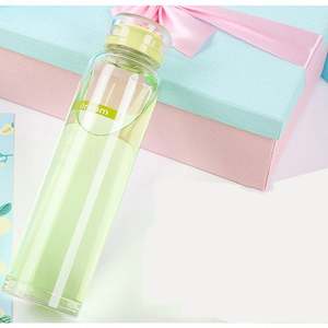 Bouteille d'eau en verre borosilicate haute résistance, sans BPA, personnalisée - Product Image 3