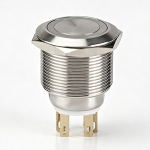 Botón pulsador metálico impermeable IP65 de 12mm, 16mm, 19mm, 22mm, 25mm para estación de secado de aire - Product Image 5