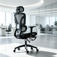 2026 Fauteuil Ergonomique Multifonctionnel et Confortable avec Accoudoirs et Appuie-tête 3D Ajustables, Pivotant, Personnalisable pour Bureau, Télétravail et Atelier