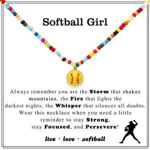 Collier Cœur en Cuivre pour le Basket-ball, le Volley-ball, le Baseball, Pendentif d'Amitié, Chaîne de Clavicule, Bijoux Sportifs 2026 - Product Image 2
