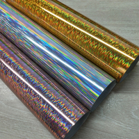 Vinilo Holográfico Brillante de PVC en Rollo para Decoración de Ventanas, Película Autoadhesiva de Alta Calidad para Plotter de Corte, Resistente a los Rayos UV/Agua