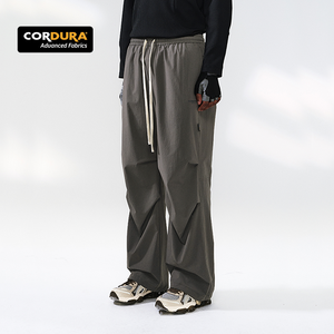 QUICKSHOW <span class=keywords><strong>Pantalon</strong></span> de Survêtement Ample Personnalisé en Nylon CORDURA pour Homme, Tissu Ripstop Élastique Séchage Rapide, Type <span class=keywords><strong>Parachute</strong></span> - Product Image 2