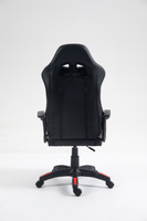 Chaise de jeu pivotante à 360° réglable en hauteur en cuir blanc et rouge