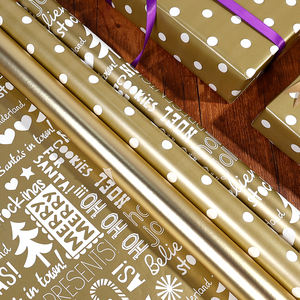 Wholesale 80g <b>Christmas</b> Art <b>Paper</b> 43*300cm Gift <b>Luxury</b> Custom Packaging <b>Wrapping</b> <b>Paper</b> Roll - Product Image 2