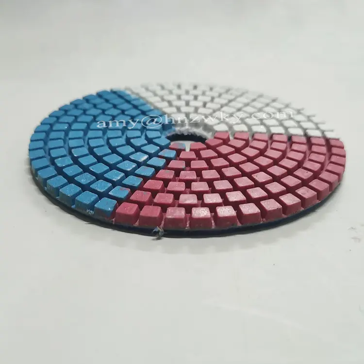 4 Inch(100mm) Diamond Granite Wet flexible polishing pads