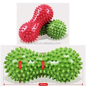 Balle de crosse à double fleur, balle thérapeutique à pointes pour les jambes, le dos et les épaules Massage des tissus profonds <span class=keywords><strong>Yoga</strong></span> - Product Image 3