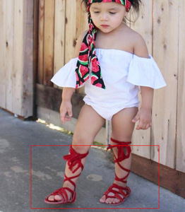 Chaussons pour bébé fille de 1 an, style gladiateur, respirants, à lacets, en tissu PU, pour intérieur et extérieur, Yiwu Yiyuan Garment - Product Image 5