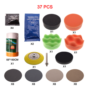Kit <span class=keywords><strong>de</strong></span> Pulido <span class=keywords><strong>de</strong></span> Faros <span class=keywords><strong>de</strong></span> Coche <span class=keywords><strong>de</strong></span> 37 Piezas con Pasta <span class=keywords><strong>de</strong></span> Pulido, Papel <span class=keywords><strong>de</strong></span> <span class=keywords><strong>Lija</strong></span> Mixto y Juego <span class=keywords><strong>de</strong></span> Restauración <span class=keywords><strong>de</strong></span> Faros <span class=keywords><strong>para</strong></span> Limpieza <span class=keywords><strong>de</strong></span> Automóviles - Product Image 3
