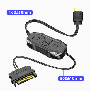 Cavo Controller ARGB con Ampia Compatibilità, Alimentazione 5V 3 Pin a SATA, Mini Controller RGB per Ventole Case - Product Image 6