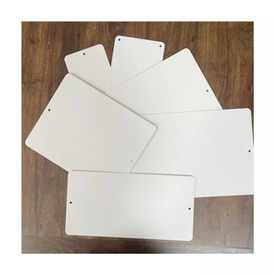 WHITE DYE SUBLIMATION 12" X 9" WHOLESALE <strong>NOVELTY</strong> METAL LARGE PARKING <strong>SIGN</strong> - Product Image 1