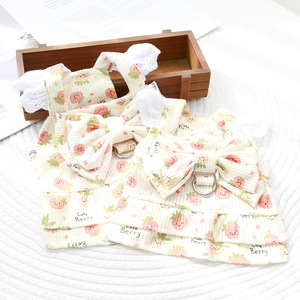 Vestido de Pana para Mascotas con Botón de Tracción, Falda de Princesa para Perros, Gatos, Teddy, Bichón, Primavera-Verano - Product Image 4