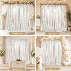 High Quality <strong>Gold</strong> Velour Curtain <strong>Backdrop</strong> 5ft by 20ft New Arrival Detachable Velvet Drape Photo Booth <strong>Backdrop</strong> for Photography - Product Image 6