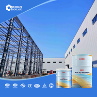 Peinture à base de résine alkyde gris moyen anti-rouille pour structures en acier Qianlang, prix usine compétitif