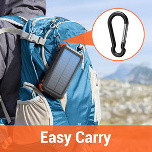 2025 नया आगमन ट्रेंड आउटडोर कैंपिंग पावरबैंक वाटरप्रूफ पोर्टेबल सोलर ली-पॉलिमर बैटरी 20000 माया 10w आउटपुट डबल यूएसबी - Product Image 6