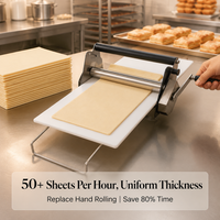 Machine à pâte manuelle professionnelle pliable de 12 pouces pour usage domestique, machine à pâtisserie de table avec plateau en PP pour pizza/croissant